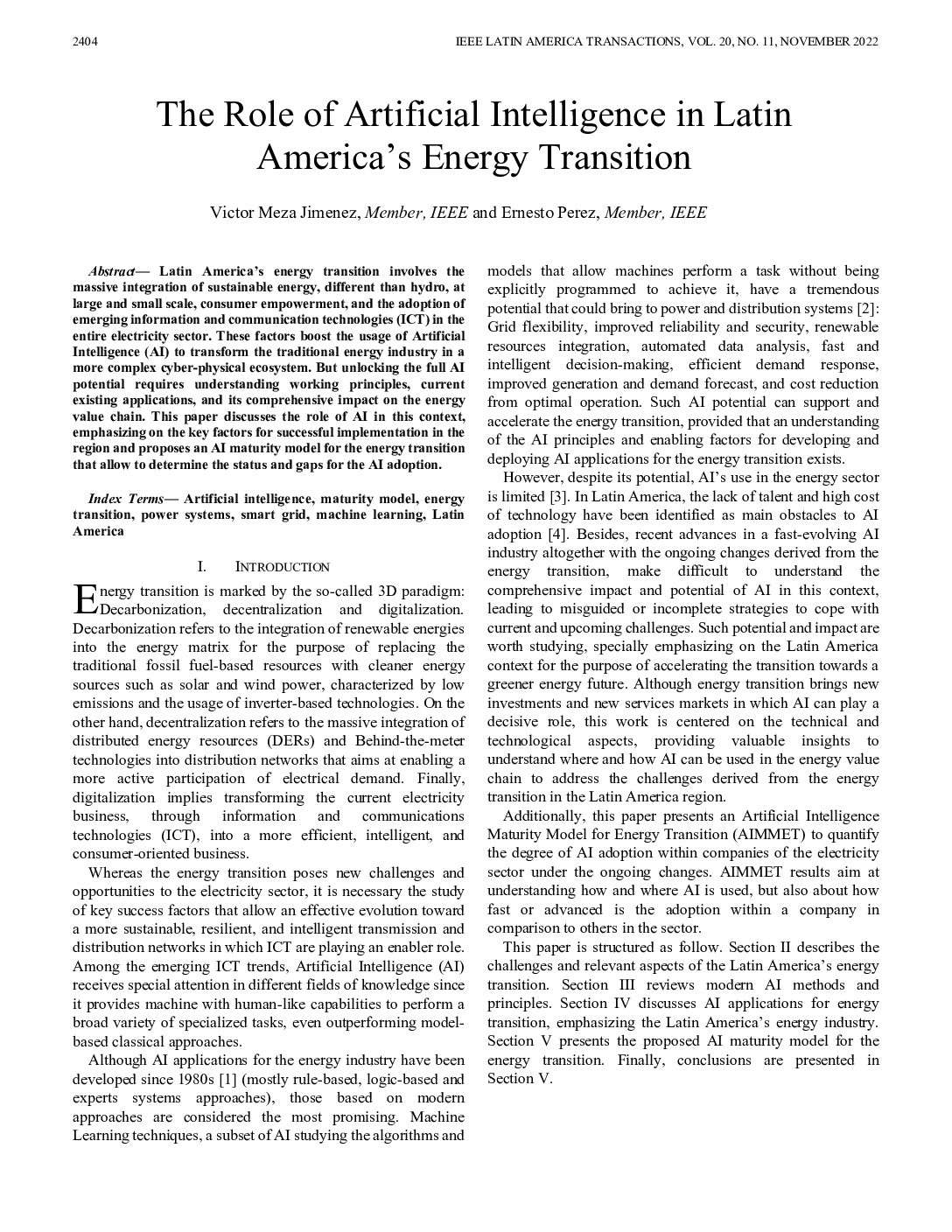 The Role of Artificial Intelligence in Latin America’s Energy Transition