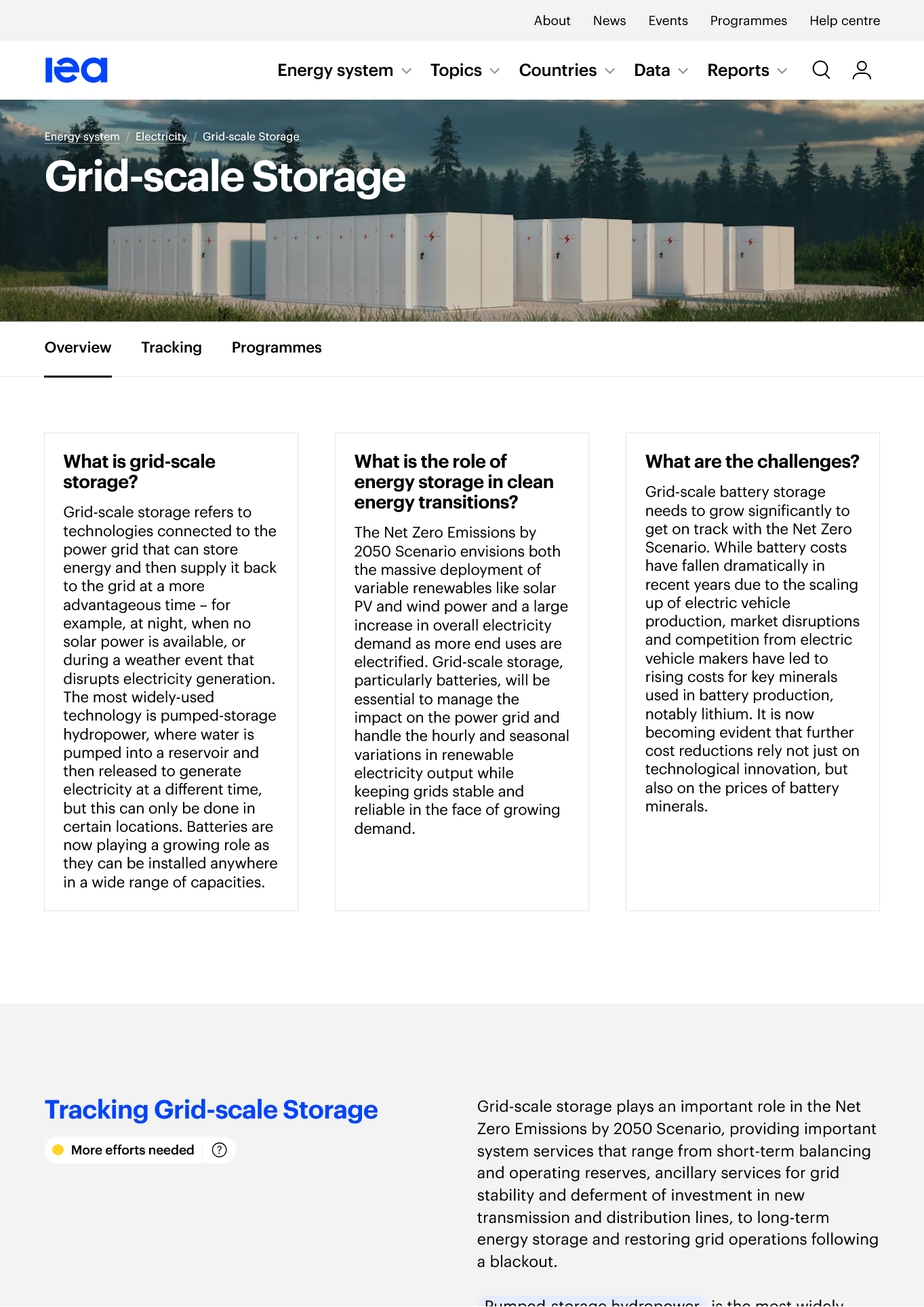 Grid-scale Storage