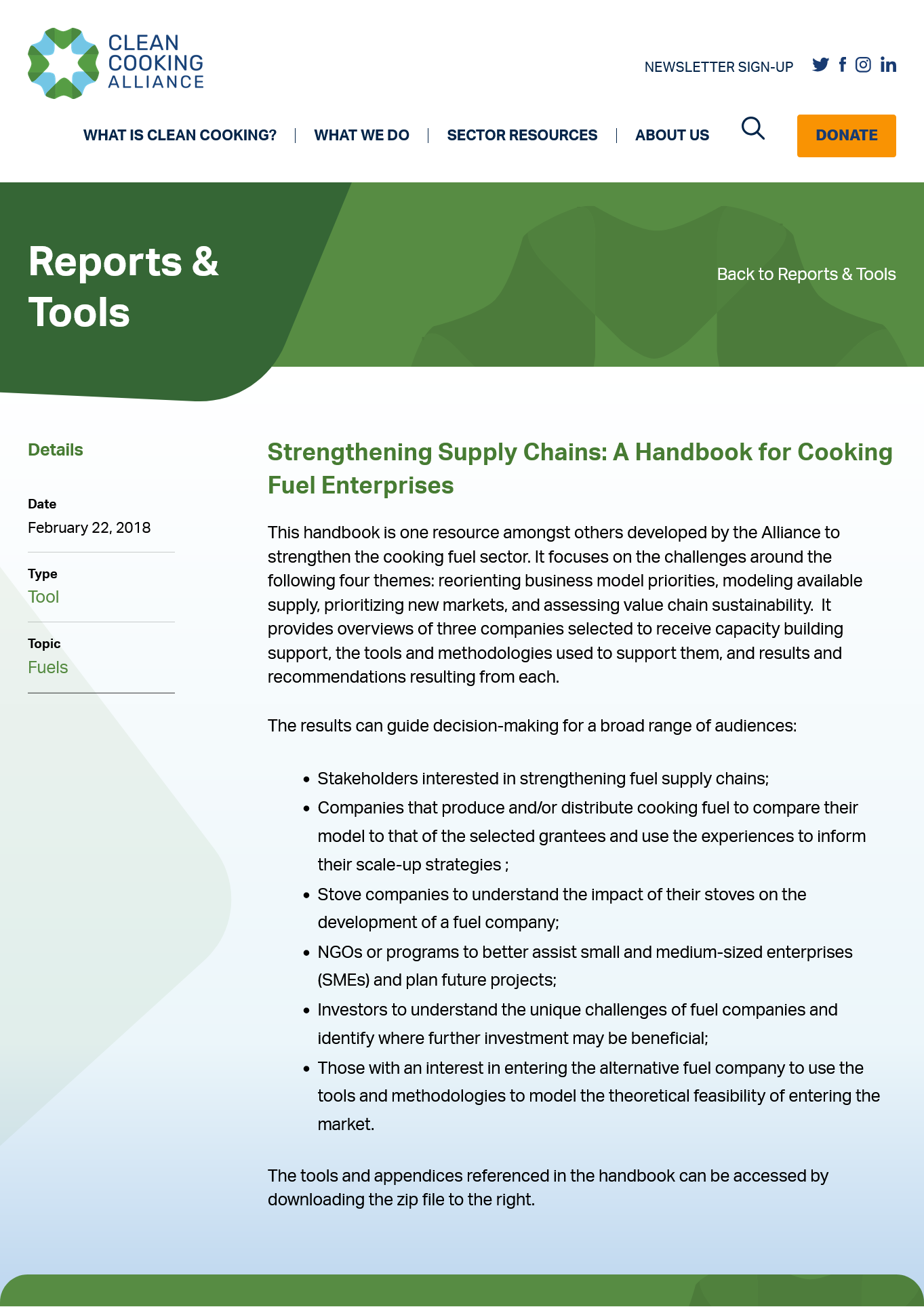 Strengthening Supply Chains: A Handbook for Cooking Fuel Enterprises
