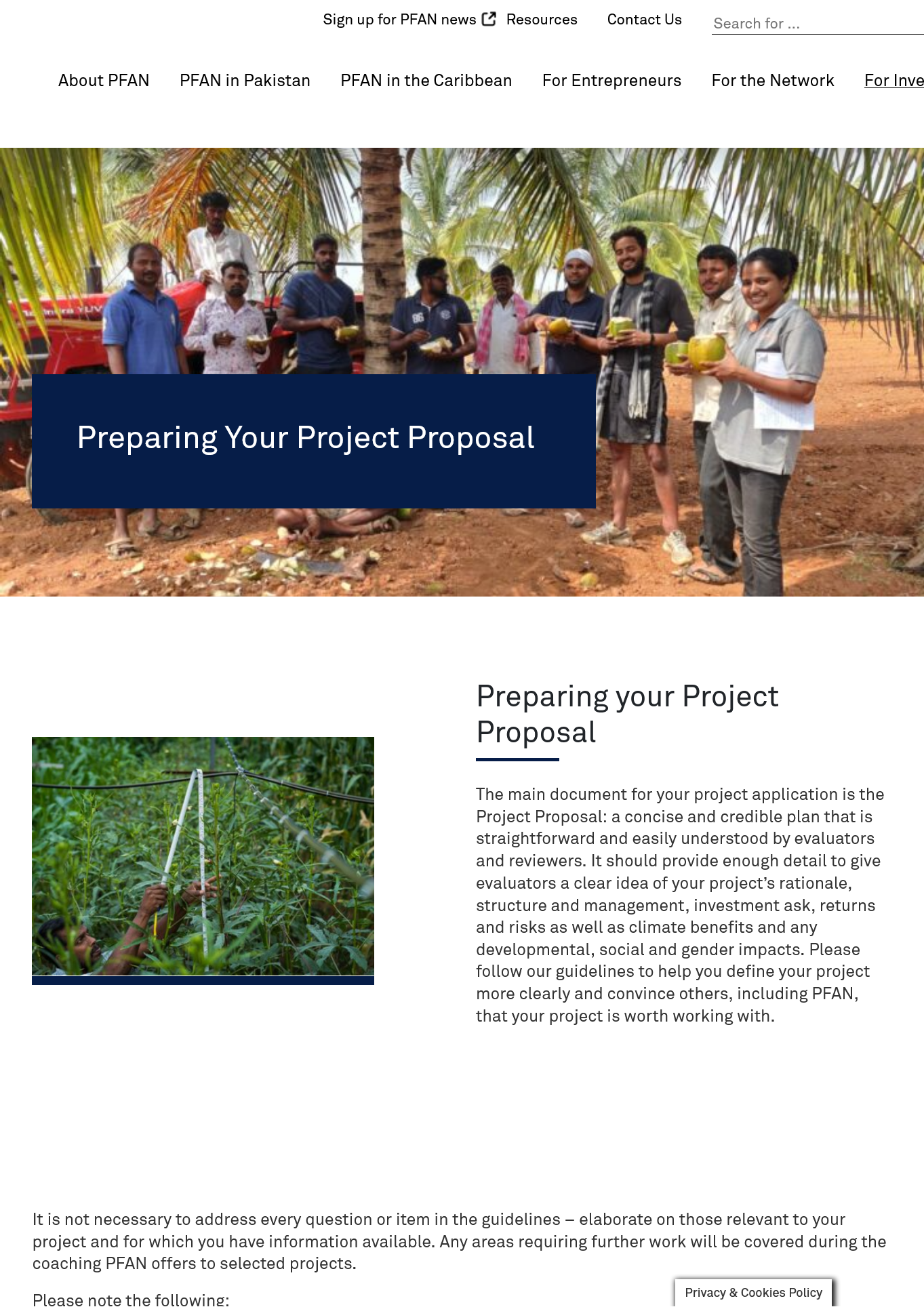 Preparing Your Project Proposal