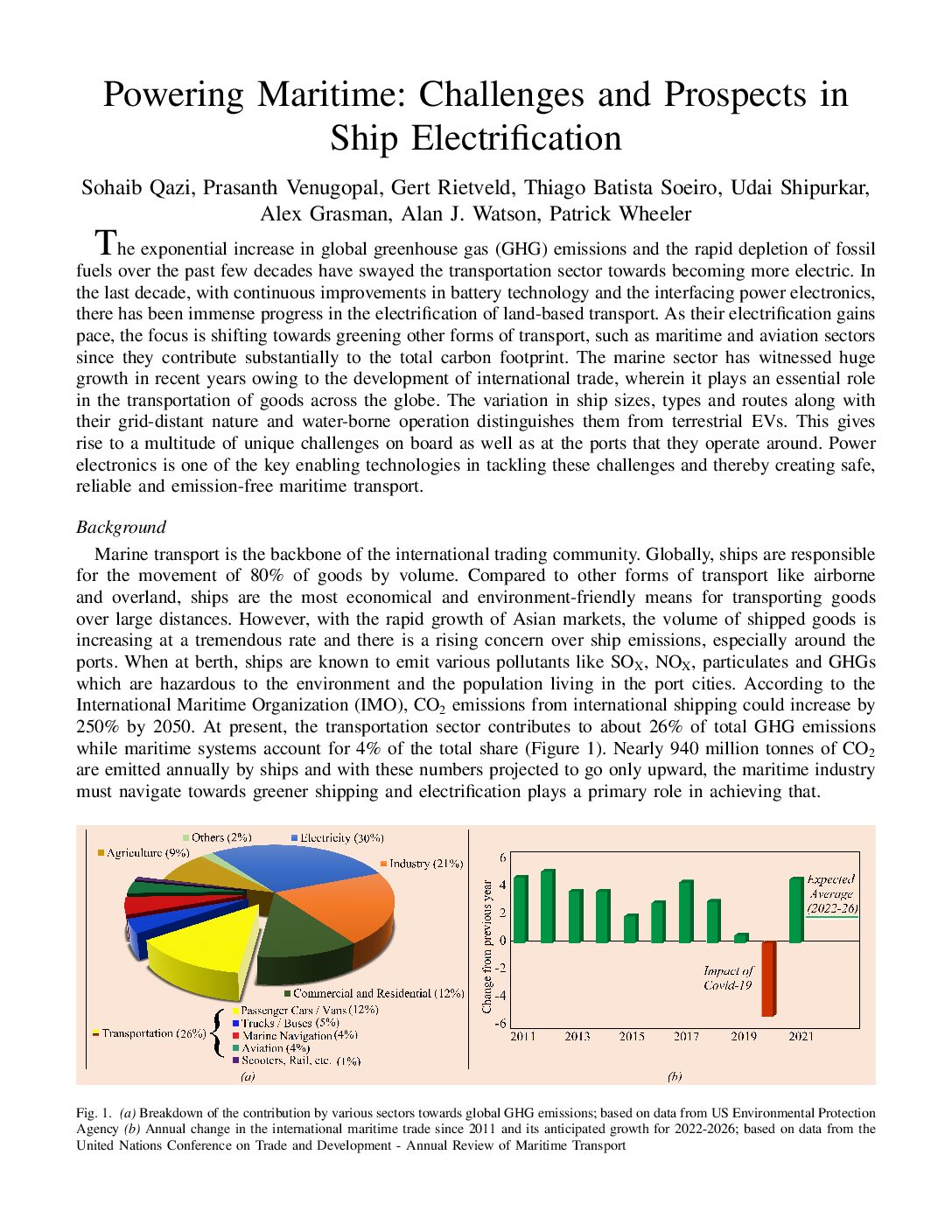 Powering Maritime: Challenges and Prospects in Ship Electrification