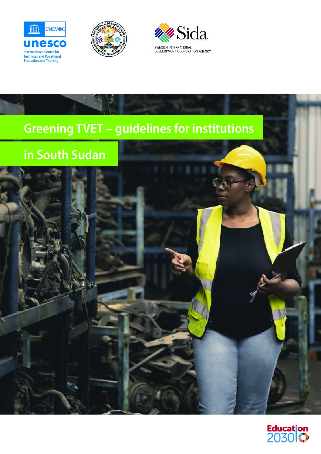 Greening TVET: Guidelines for institutions in South Sudan